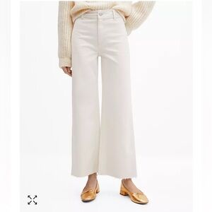NWT MANGO high waisted culotte JEANS